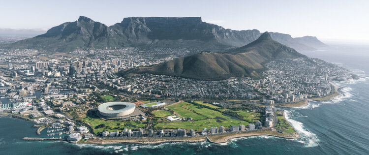 Eagle eye view of Cape Town.
